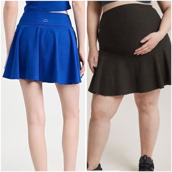 Beyond the Bump Blue Skirt - Picture 1 of 16